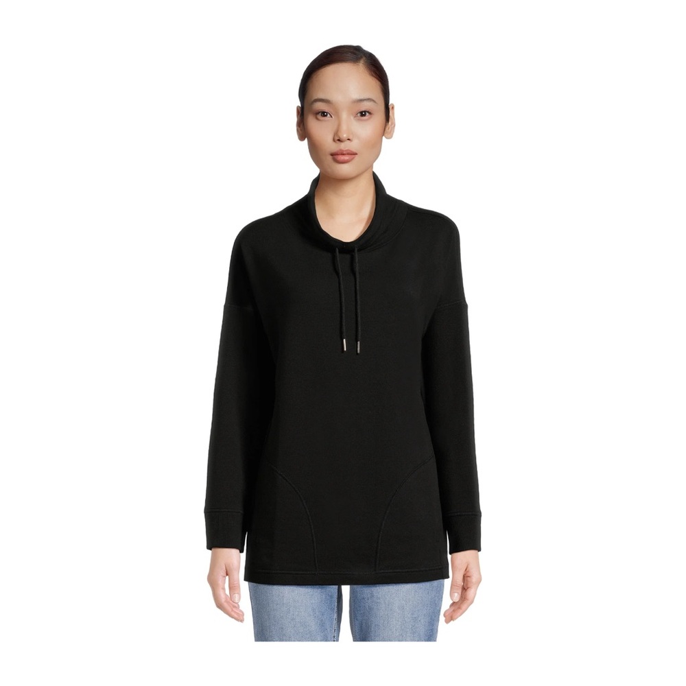 Time and Tru Women’s Cowl Neck Tunic Sweatshirt.